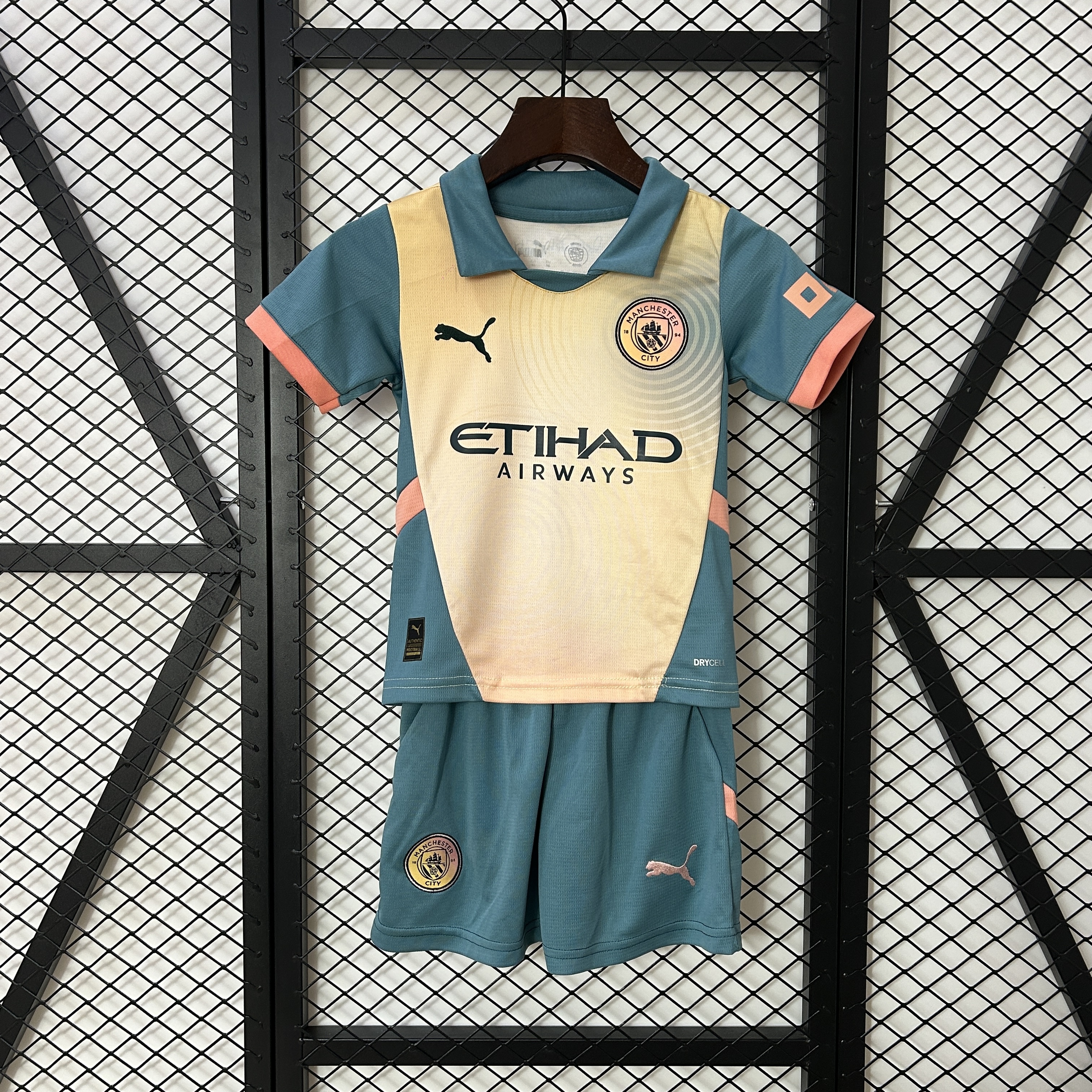 Manchester City Fourth Away Kids Kit Jersey+Shorts 2024/25 - Ujersey NHL