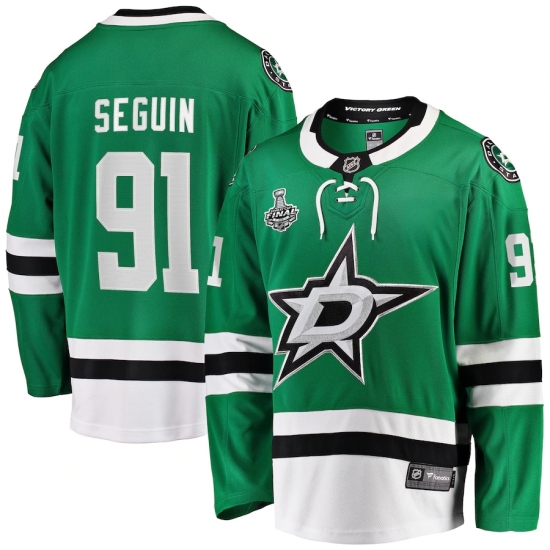 Men's Dallas Stars #91 Tyler Seguin Fanatics Branded Green 2020 Stanley Cup Final Bound Home Player Breakaway Jersey - Ujersey