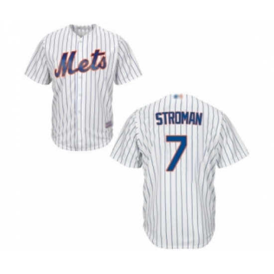 Youth New York Mets #7 Marcus Stroman Authentic White Home Cool Base Baseball Jersey - Ujersey