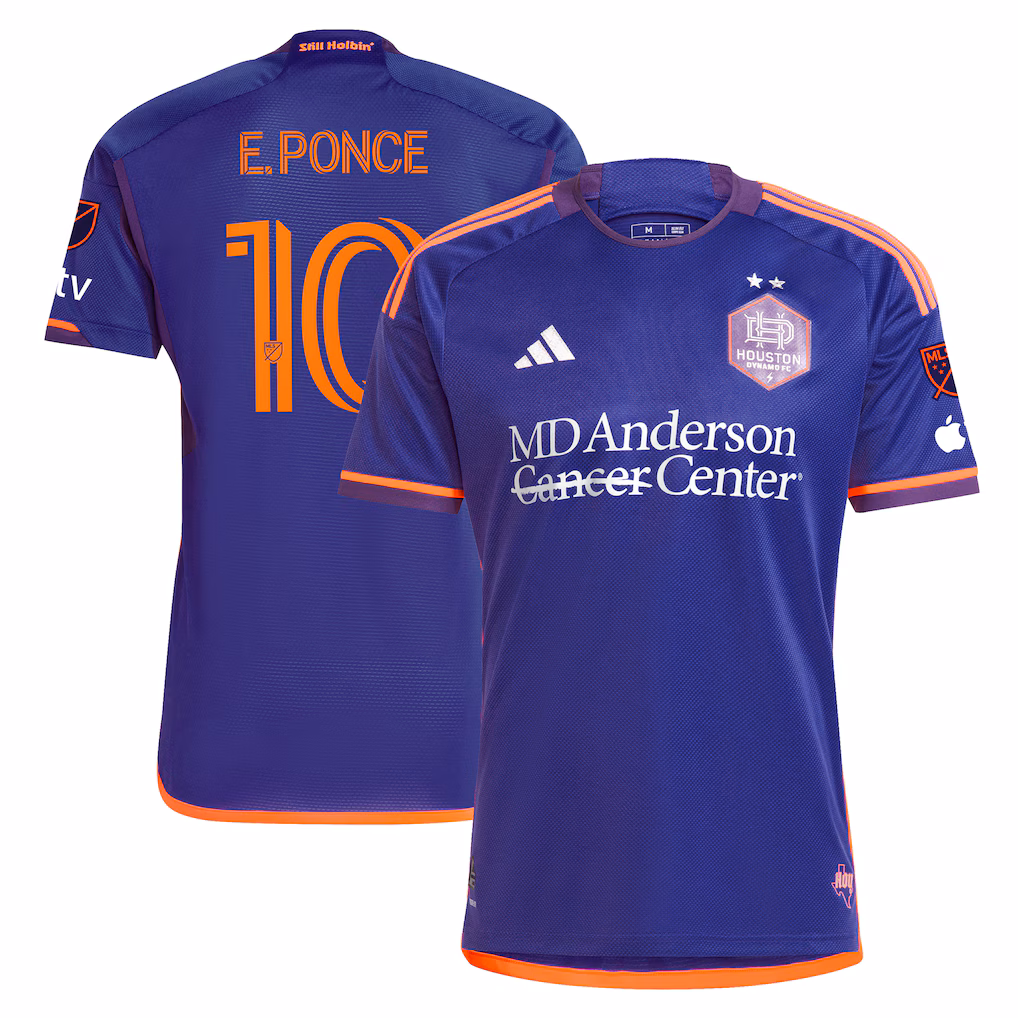 Men's Houston Dynamo FC Ezequiel Ponce adidas Purple 2024 Still Holdin' Authentic Player Jersey
