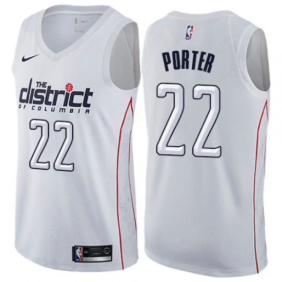 Women's Nike Washington Wizards #22 Otto Porter Swingman White NBA Jersey - City Edition - Ujersey