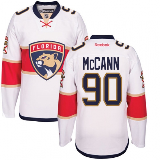 Women's Reebok Florida Panthers #90 Jared McCann Authentic White Away NHL Jersey - Ujersey