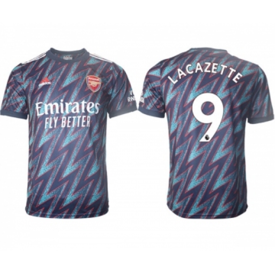 Arsenal F.C #9 Lacazette Away Soccer Jersey7