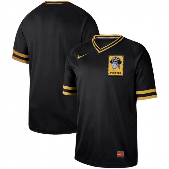Men's Nike Pittsburgh Pirates Black Cooperstown Collection Legend V-Neck Jersey Black - Ujersey
