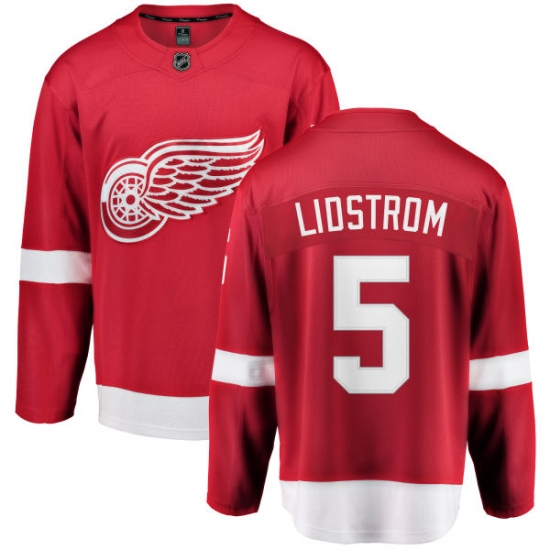 Youth Detroit Red Wings #5 Nicklas Lidstrom Fanatics Branded Red Home Breakaway NHL Jersey - Ujersey