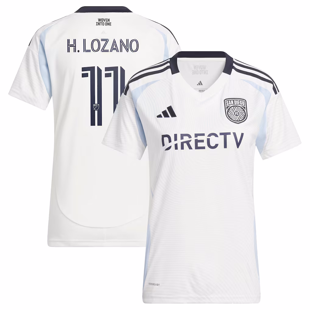 Women's Hirving Lozano adidas White 2025 Woven Into One Replica Player Jersey - ujerseystore