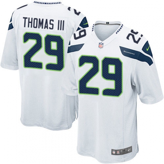 Men's Nike Seattle Seahawks #29 Earl Thomas III Game White NFL Jersey - Ujersey