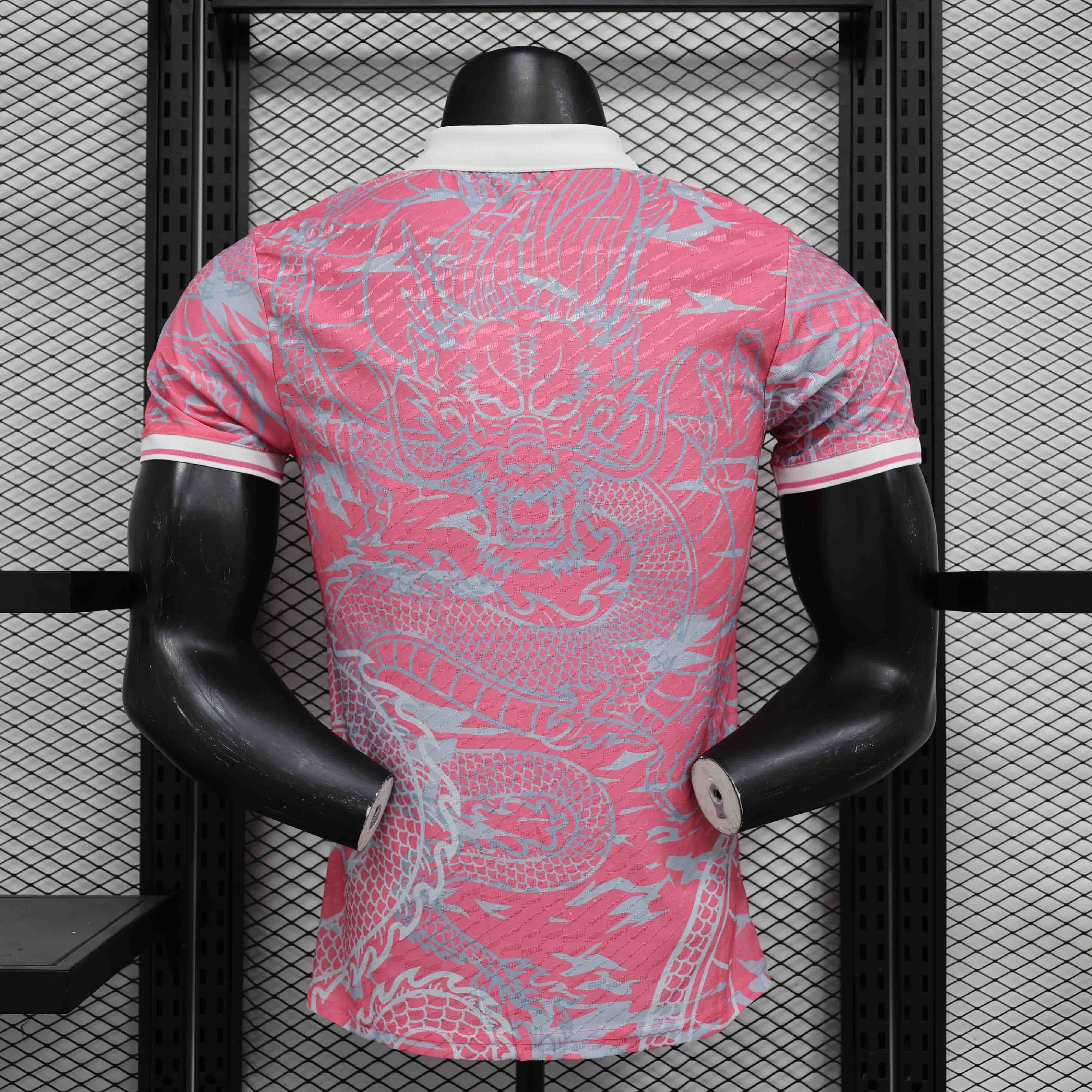 Real Madrid Soccer Jersey Dragon Pink Special Edition Shirt 2024/25