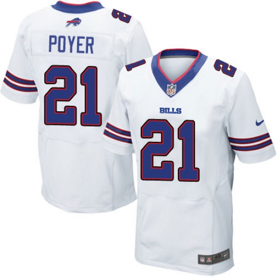 Men's Nike Buffalo Bills #21 Jordan Poyer Elite White NFL Jersey - Ujersey