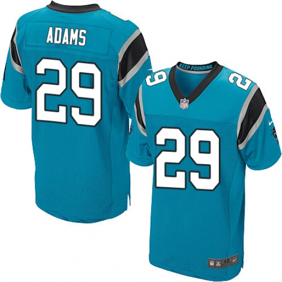 Men's Nike Carolina Panthers #29 Mike Adams Elite Blue Alternate NFL Jersey - Ujersey