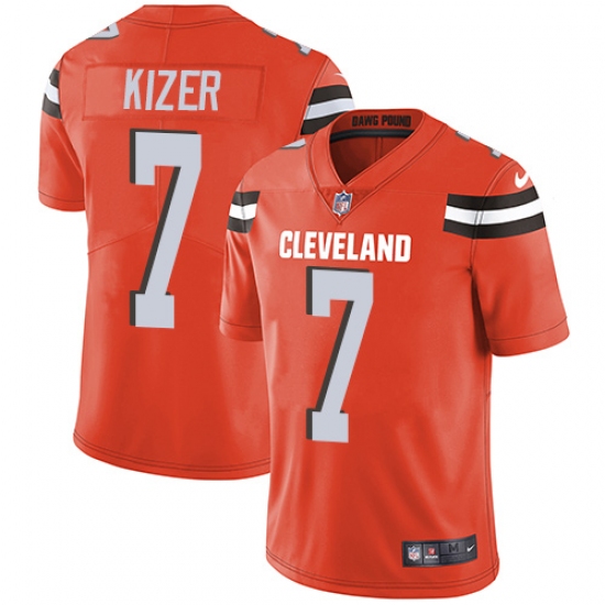 Youth Nike Cleveland Browns #7 DeShone Kizer Orange Alternate Vapor Untouchable Limited Player NFL Jersey - Ujersey