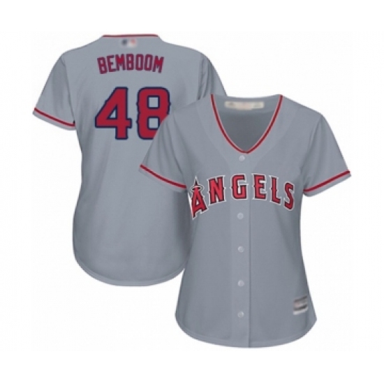 Women's Los Angeles Angels of Anaheim #48 Anthony Bemboom Authentic Grey Road Cool Base Baseball Player Jersey - Ujersey
