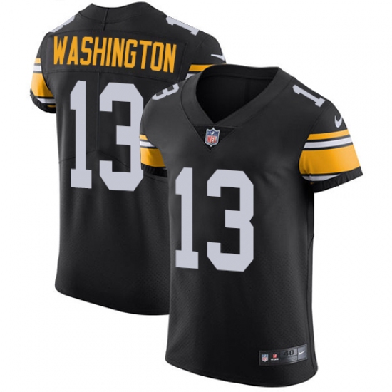 Men's Nike Pittsburgh Steelers #13 James Washington Black Alternate Vapor Untouchable Elite Player NFL Jersey - Ujersey