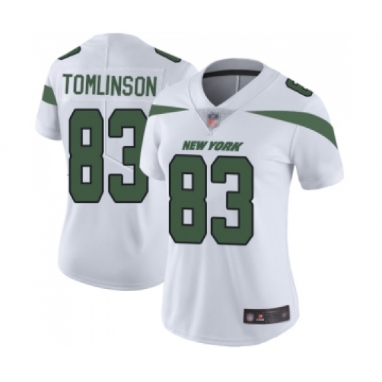Women's New York Jets #83 Eric Tomlinson White Vapor Untouchable Limited Player Football Jersey - Ujersey