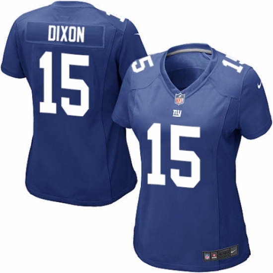 Women's Nike New York Giants #15 Riley Dixon Game Royal Blue Team Color NFL Jersey - Ujersey