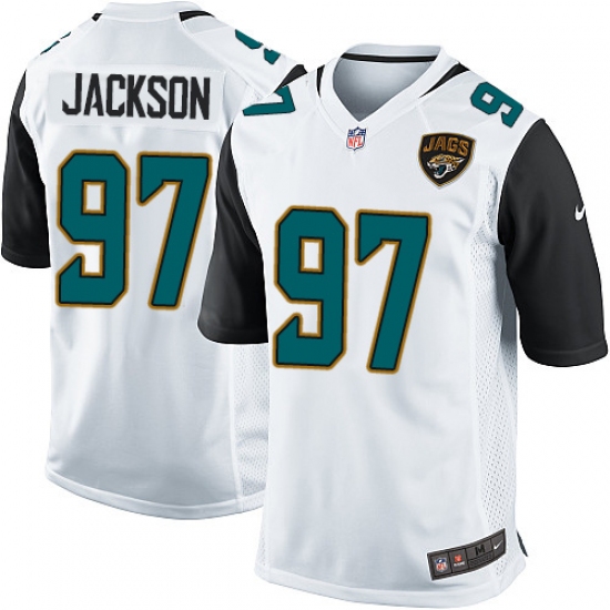 Men's Nike Jacksonville Jaguars #97 Malik Jackson Game White NFL Jersey - Ujersey