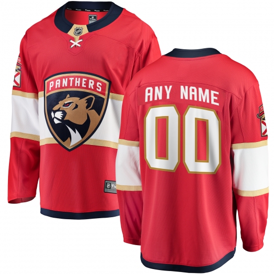 Youth Florida Panthers Fanatics Branded Red Home Breakaway Custom Jersey - Ujersey