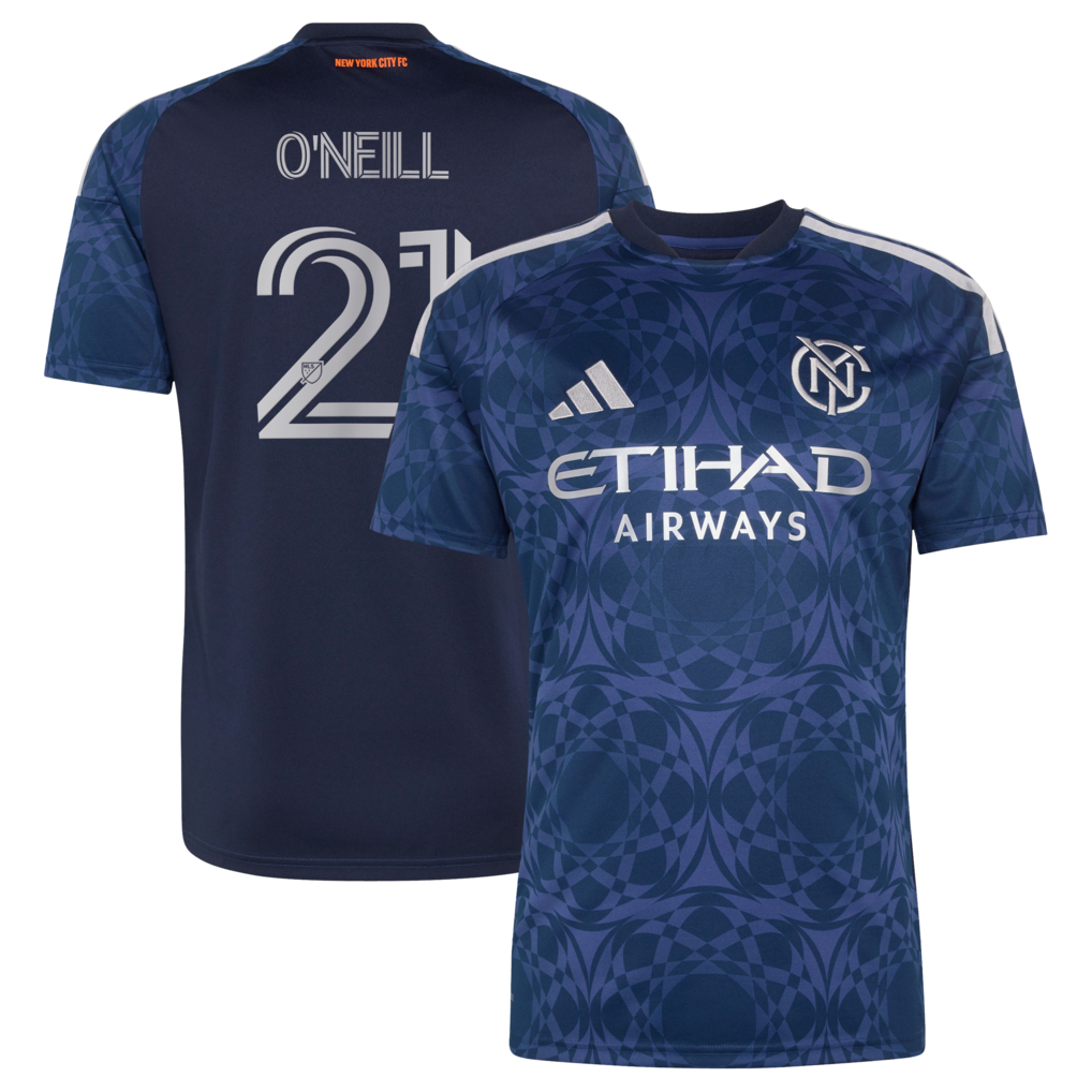 Men's New York City FC Aiden O’Neill adidas Blue 2026 The All Nations Kit Replica Jersey - Ujersey