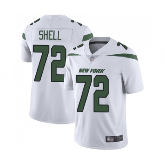 Youth New York Jets #72 Brandon Shell White Vapor Untouchable Limited Player Football Jersey - Ujersey