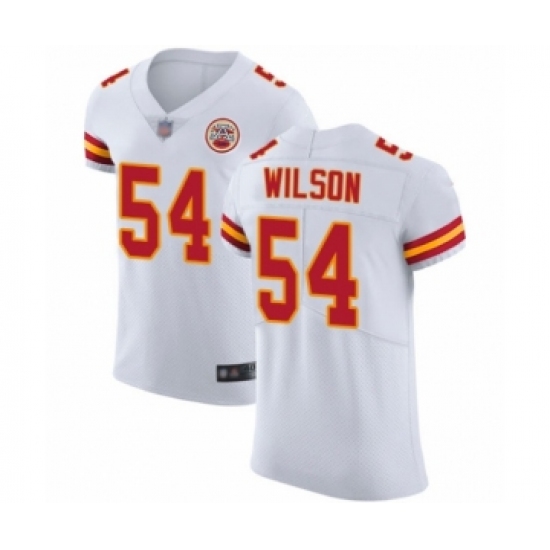 Men's Kansas City Chiefs #54 Damien Wilson White Vapor Untouchable Elite Player Football Jersey - Ujersey