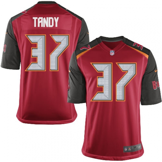 Men's Nike Tampa Bay Buccaneers #37 Keith Tandy Game Red Team Color NFL Jersey - Ujersey
