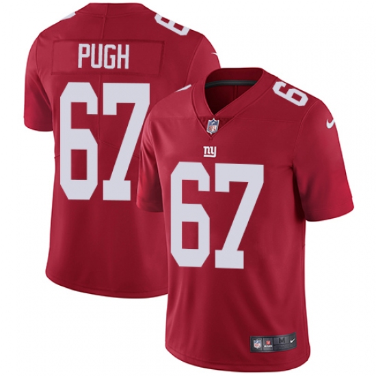 Youth Nike New York Giants #67 Justin Pugh Red Alternate Vapor Untouchable Limited Player NFL Jersey - Ujersey
