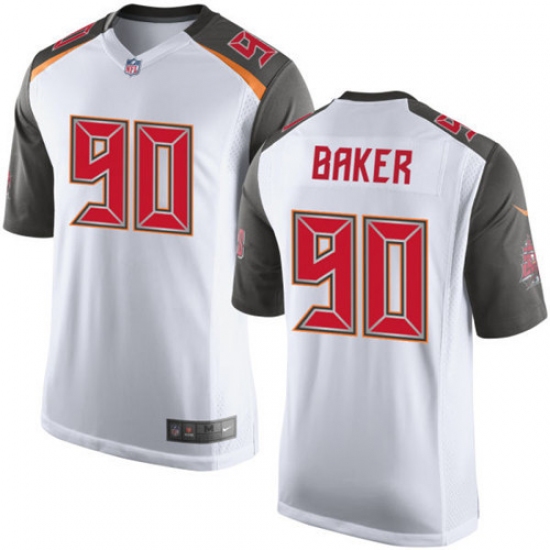 Men's Nike Tampa Bay Buccaneers #90 Chris Baker Game White NFL Jersey - Ujersey