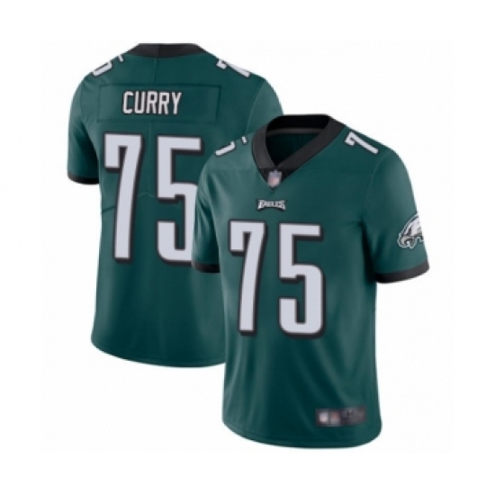 Men's Philadelphia Eagles #75 Vinny Curry Midnight Green Team Color Vapor Untouchable Limited Player Football Jersey - Ujersey