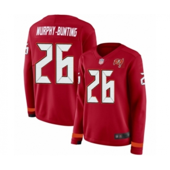 Women's Tampa Bay Buccaneers #26 Sean Murphy-Bunting Limited Red Therma Long Sleeve Football Jersey - Ujersey