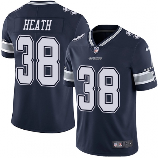 Men's Nike Dallas Cowboys #38 Jeff Heath Navy Blue Team Color Vapor Untouchable Limited Player NFL Jersey - Ujersey