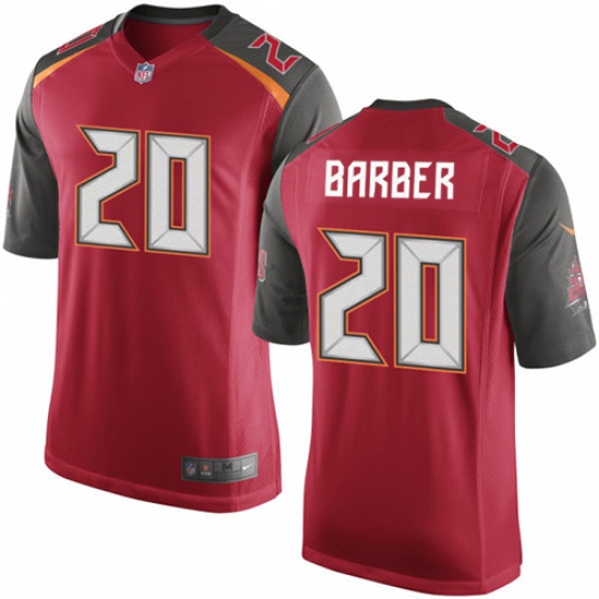 Men's Nike Tampa Bay Buccaneers #20 Ronde Barber Game Red Team Color NFL Jersey - Ujersey