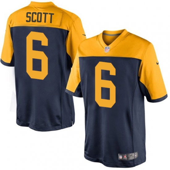 Youth Nike Green Bay Packers #6 JK Scott Limited Navy Blue Alternate NFL Jersey - Ujersey