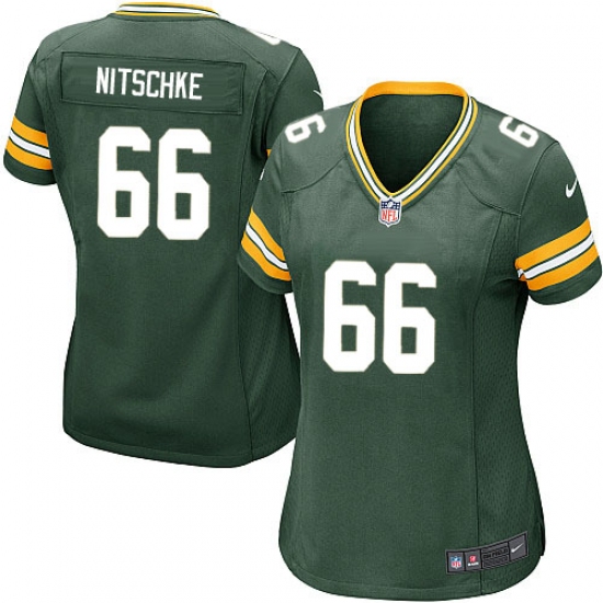 Women's Nike Green Bay Packers #66 Ray Nitschke Game Green Team Color NFL Jersey - Ujersey