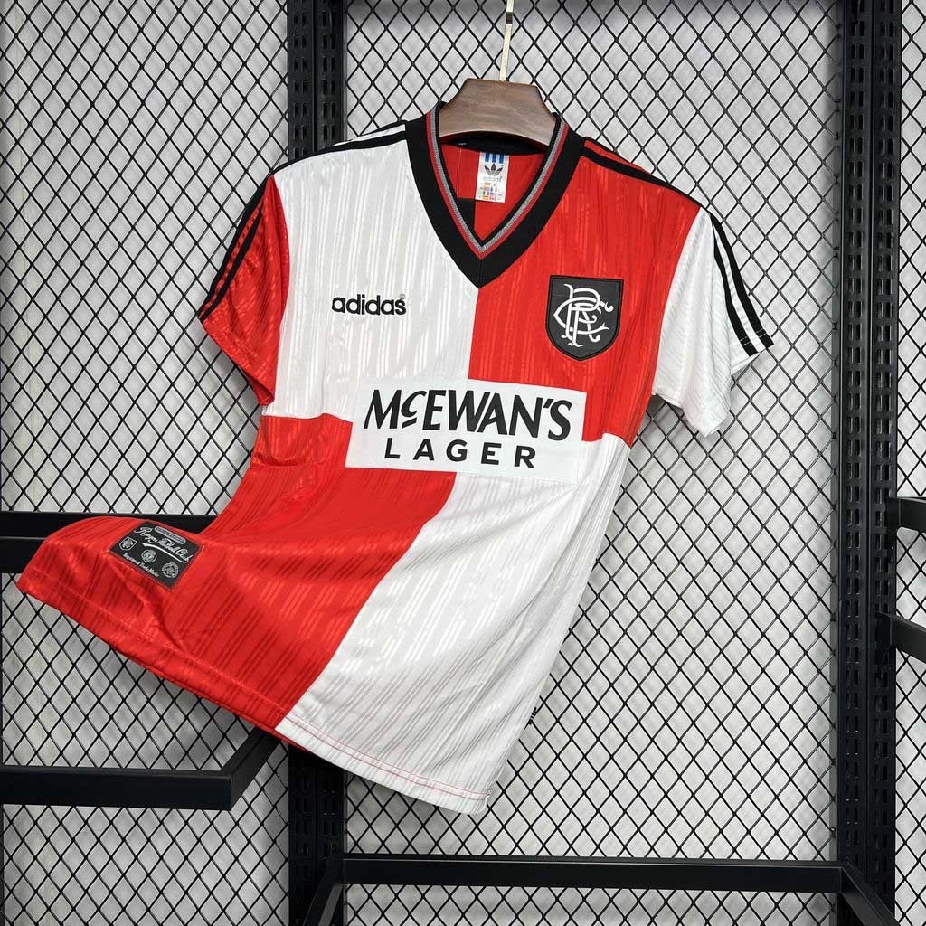 Rangers FC Retro Soccer Jersey Away Custom Shirt 1995-96 - ujerseystore