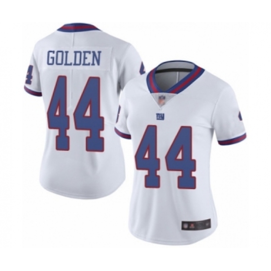 Women's New York Giants #44 Markus Golden Limited White Rush Vapor Untouchable Football Jersey - Ujersey