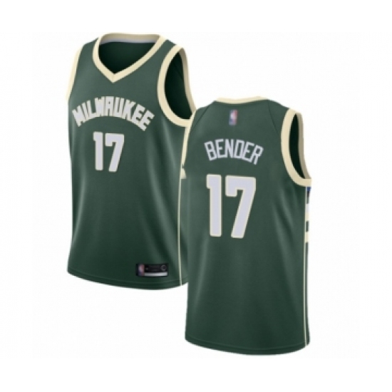 Youth Milwaukee Bucks #17 Dragan Bender Swingman Green Basketball Jersey - Icon Edition - Ujersey