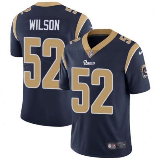 Men's Nike Los Angeles Rams #52 Ramik Wilson Navy Blue Team Color Vapor Untouchable Limited Player NFL Jersey - Ujersey