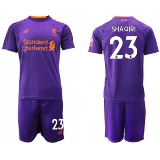 Liverpool #23 Shaqiri Away Soccer Club Jersey
