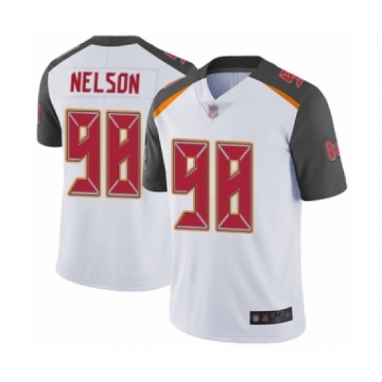 Men's Tampa Bay Buccaneers #98 Anthony Nelson White Vapor Untouchable Limited Player Football Jersey - Ujersey