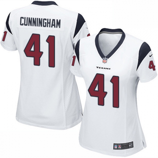 Women's Nike Houston Texans #41 Zach Cunningham Game White NFL Jersey - Ujersey