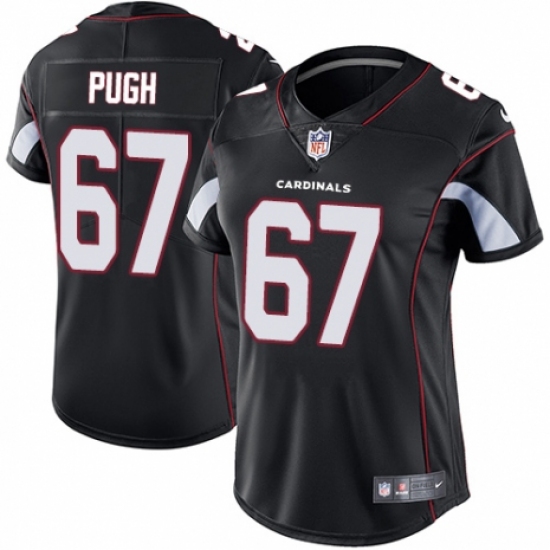 Women's Nike Arizona Cardinals #67 Justin Pugh Black Alternate Vapor Untouchable Limited Player NFL Jersey - Ujersey