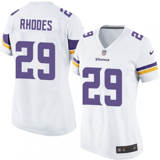 Women's Nike Minnesota Vikings #29 Xavier Rhodes Game White NFL Jersey - Ujersey