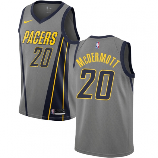 Women's Nike Indiana Pacers #20 Doug McDermott Swingman Gray NBA Jersey - City Edition - Ujersey