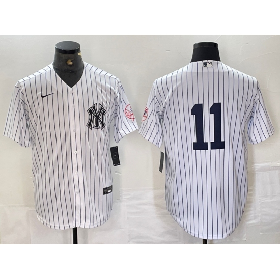 Men's New York Yankees #11 Anthony Volpe White With 2024 Cool Base Stitched Jersey - Ujersey