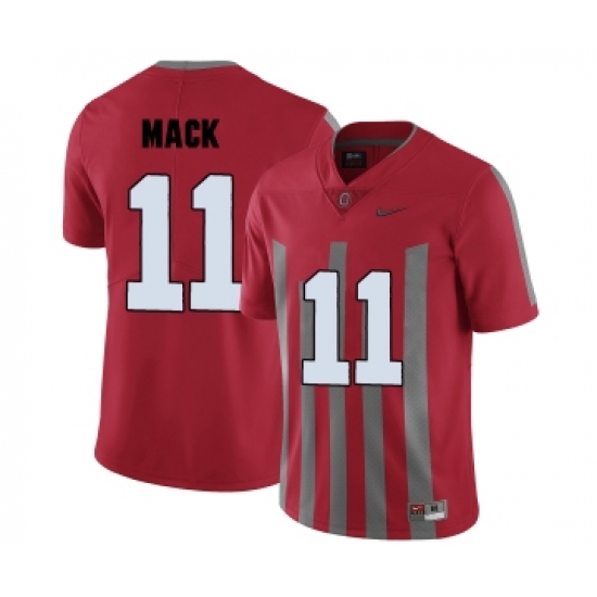 Ohio State Buckeyes 11 Austin Mack Red College Football EliteJersey - Ujersey