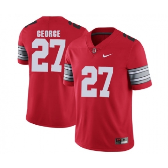 Ohio State Buckeyes 27 Eddie George Red 2018 Spring Game College Football Limited Jersey - Ujersey