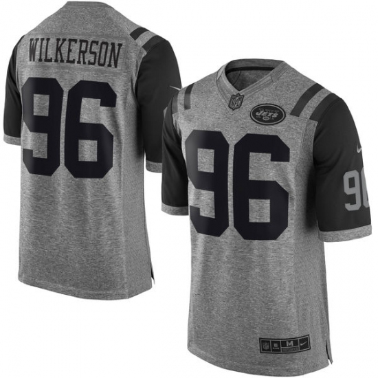 Men's Nike New York Jets #96 Muhammad Wilkerson Limited Gray Gridiron NFL Jersey - Ujersey