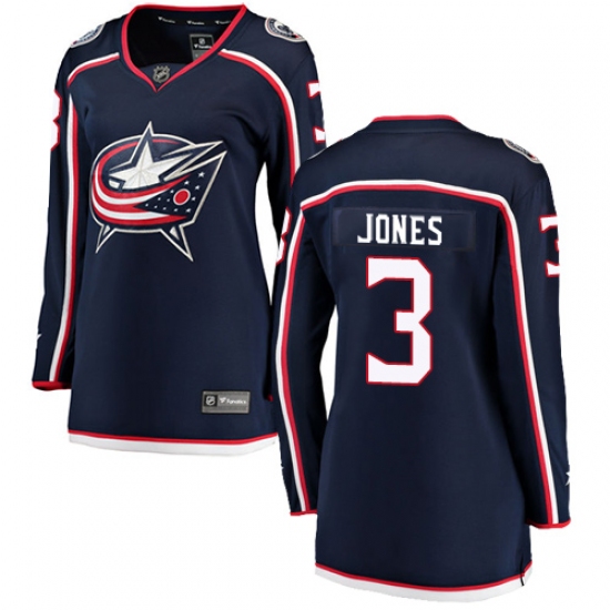 Women's Columbus Blue Jackets #3 Seth Jones Fanatics Branded Navy Blue Home Breakaway NHL Jersey - Ujersey