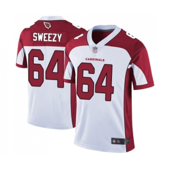 Men's Arizona Cardinals #64 J.R. Sweezy White Vapor Untouchable Limited Player Football Jersey - Ujersey