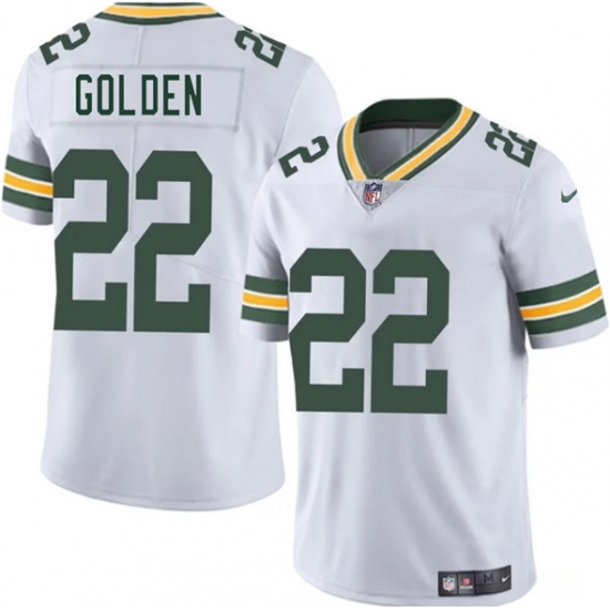 Men's Green Bay Packers #22 Matthew Golden White 2025 Vapor Untouchable Limited Football Stitched Jersey - Ujersey